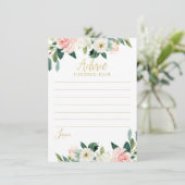 Blush Floral Advice voor een Bride-To-Be-kaart Kaart (Staand voorkant)