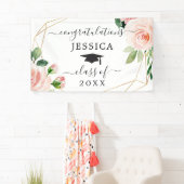 Blush Floral Afstuderen Banners (Insitu)
