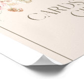 Blush Floral Arch Kaarten en geschenken teken Poster (Hoek)