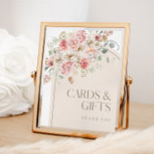 Blush Floral Arch Kaarten en geschenken teken Poster