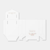 Blush Floral Baby shower Favor Box Bedankdoosjes (Uitgevouwen)