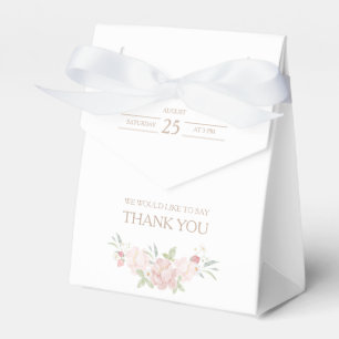 Blush Floral Baby shower Favor Box Bedankdoosjes