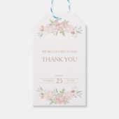 Blush Floral Baby shower Gift Labels Cadeaulabel (Voorkant)