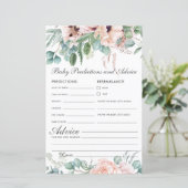 Blush Floral Baby voorspelling & Advice Shower (Staand voorkant)