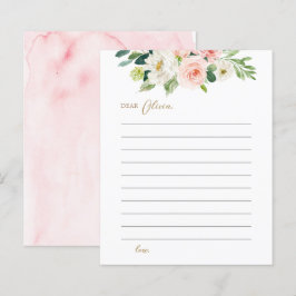 Blush Floral Birthday Time Capsule Kaarten