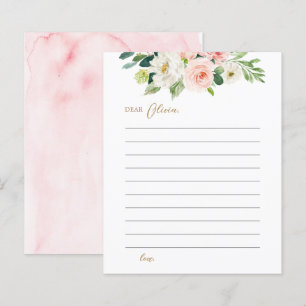 Blush Floral Birthday Time Capsule Kaarten