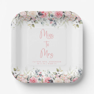 Blush Floral Bord Waterverf Bridal Papier