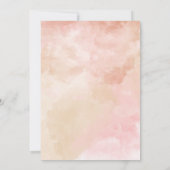 Blush Floral Bridal Shower Invitation Kaart (Achterkant)