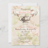 Blush floral Bridal Tea Party nodigt uit Kaart (Voorkant)