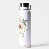 Blush Floral Bride Waterfles (Achterkant)