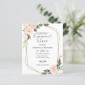 Blush Floral Budget Engagement Party (Staand voorkant)