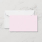 Blush Floral Burgundy Weddenschap goed Notitiekaartje (Achterkant)