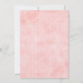 Blush Floral Butterfly Baby shower Invitation Kaart (Achterkant)