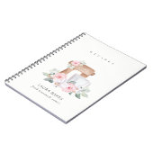 Blush Floral Cake Mixer Bakery Catering Recipe Notitieboek (Linkerzijde)