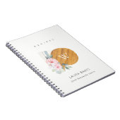 Blush Floral Chopping Board Napkin Catering Recipe Notitieboek (Rechterzijde)