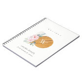 Blush Floral Chopping Board Napkin Catering Recipe Notitieboek (Linkerzijde)