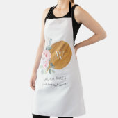 Blush Floral Chopping Board Napkin Catering Schort (Insitu)