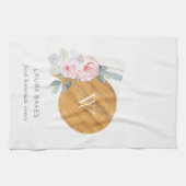 Blush Floral Chopping Board Napkin Catering Theedoek (Horizontaal)