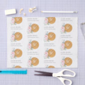 Blush Floral Chopping Board Napkin Catering Tissuepapier (Craft)