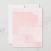 Blush Floral Commune of Baptisme Hartelijk dank Notitiekaartje (Achterkant)