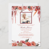 Blush Floral Desert Waterverf Memorial Service Kaart (Voorkant)