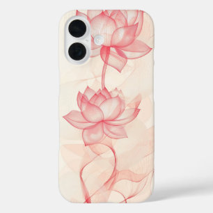 Blush Floral Duo iPhone 16 Hoesje