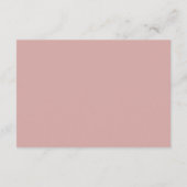 Blush Floral Elegant betoverde bruiloft details Informatiekaartje (Achterkant)