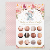 Blush Floral Elephant Wat zit er in je telefoonspe (Voorkant / Achterkant)