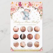 Blush Floral Elephant Wat zit er in je telefoonspe (Voorkant)