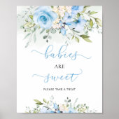 Blush floral eucalyptus Baby's zijn zoet Poster (Voorkant)