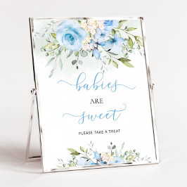 Blush floral eucalyptus Baby's zijn zoet Poster