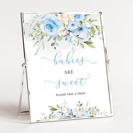 Blush floral eucalyptus Baby's zijn zoet Poster