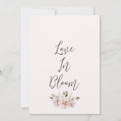 Blush Floral Eucalyptus Love Bloom Vrijgezellenfee Kaart (Achterkant)