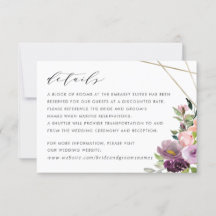 Blush Floral Geometric Paars — Gegevens