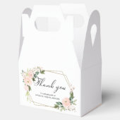 Blush Floral Geometric Vrijgezellenfeest Dank je w Bedankdoosjes (Geopend)