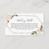 Blush Floral Geometric Vrijgezellenfeest die goed  Informatiekaartje (Voorkant)