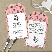 🧼🌿 🌹 Blush Floral Gift Labels voor handgemaakte Cadeaulabel