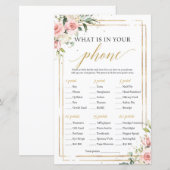 Blush Floral Gold Geometric Wat zit er in je telef (Voorkant / Achterkant)