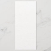 Blush Floral Gold Geometric wedding Menu (Achterkant)