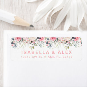 Blush Floral   Het prachtige verzendlabel voor ret Etiket