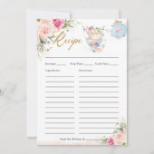 Blush Floral High Tea Party brengt Recipe Kaart me (Voorkant)