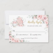 Blush Floral High Tea Party vriendelijk antwoord (Voorkant)