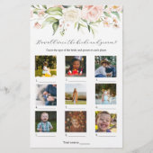 Blush Floral Hoe oud waren ze Vrijgezellenfeest sp (Voorkant)