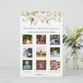 Blush Floral Hoe oud waren ze Vrijgezellenfeest sp (Staand voorkant)