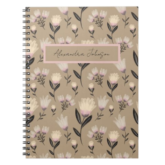 Blush Floral Journal | Modern Botanical Notitieboek (Voorkant)