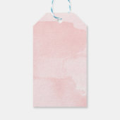 Blush Floral Kiss het Miss Goodbye Vrijgezellenfee Cadeaulabel (Achterkant)