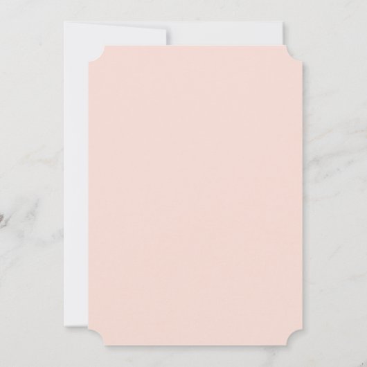 Blush Floral krans bruids douche uitnodiging (Achterkant)