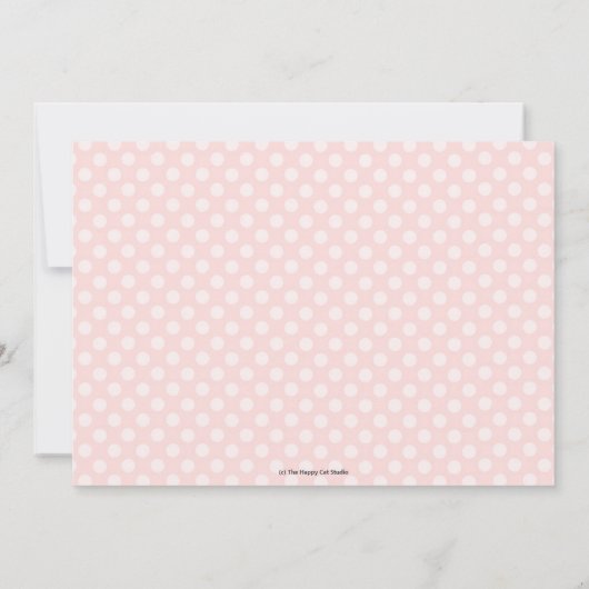 Blush Floral krans EEN 1e verjaardag meisje foto Kaart (Achterkant)