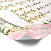 Blush Floral Map Momosa Bar Mimosa Baby Adventure Poster (Hoek)