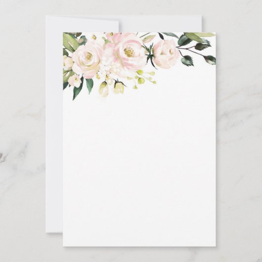 Blush Floral Mockup Kaart (Voorkant)